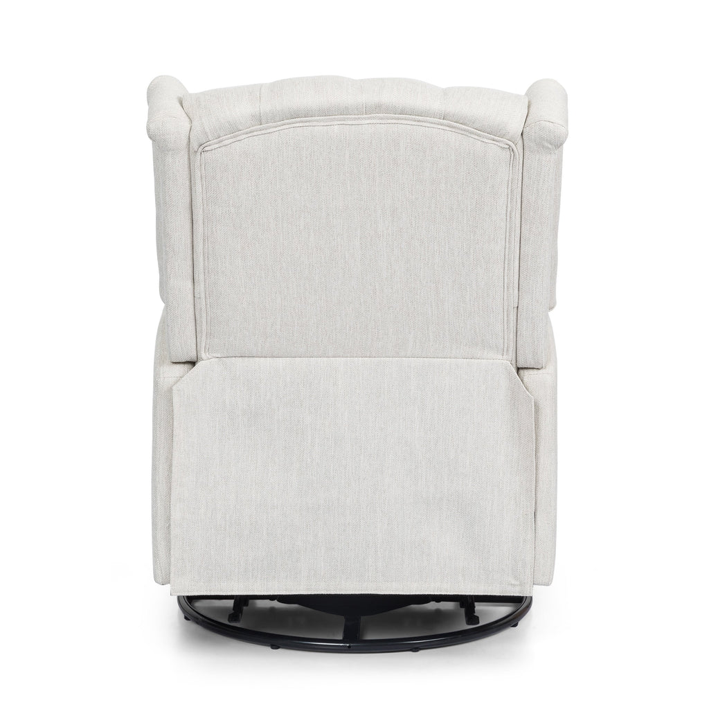 Fauteuil de salon pivotant à 360° de style classique pour salon ou chambre à coucher, inclinable à levier pour la lecture et la détente