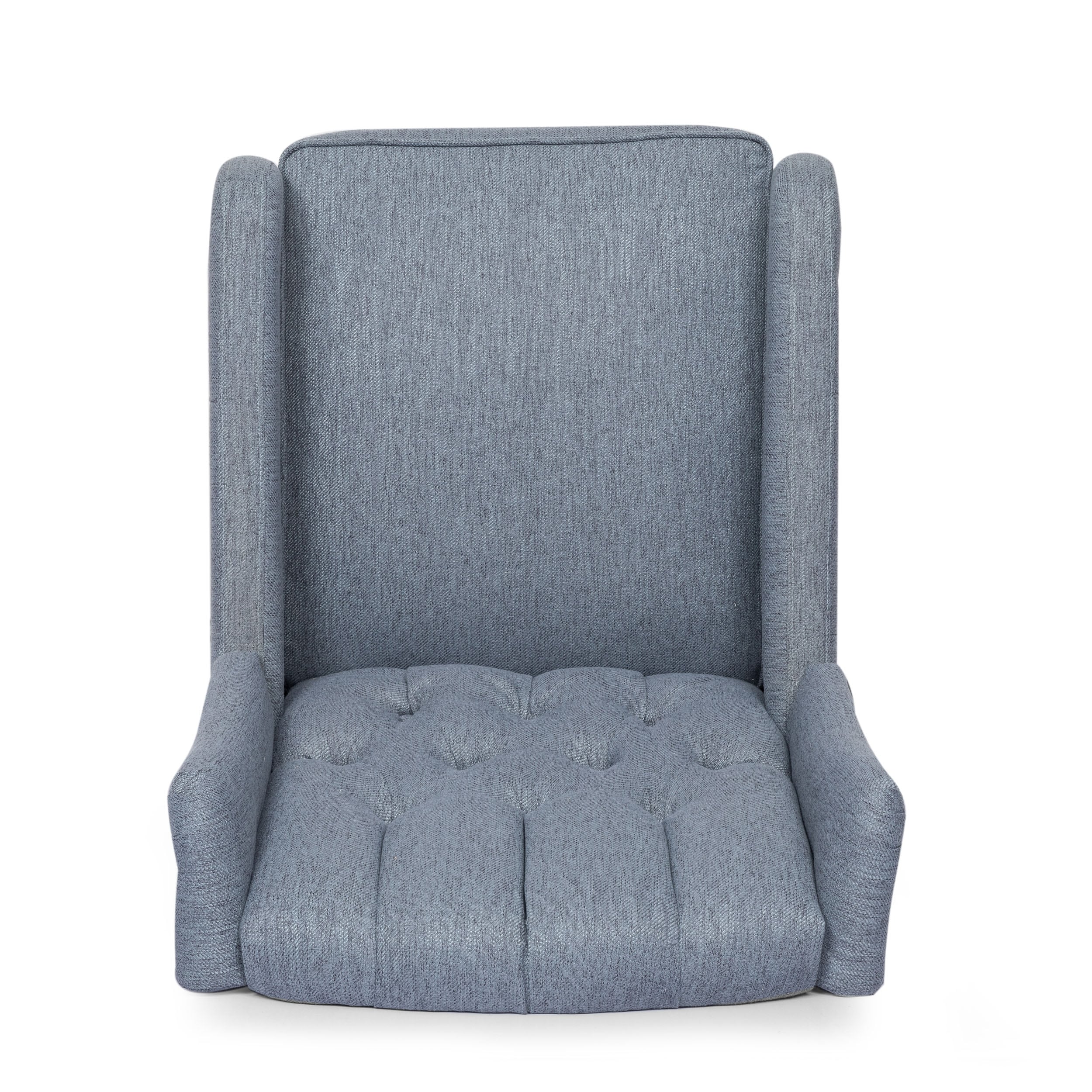 Fauteuil de salon pivotant à 360° de style classique pour salon ou chambre à coucher, inclinable à levier pour la lecture et la détente