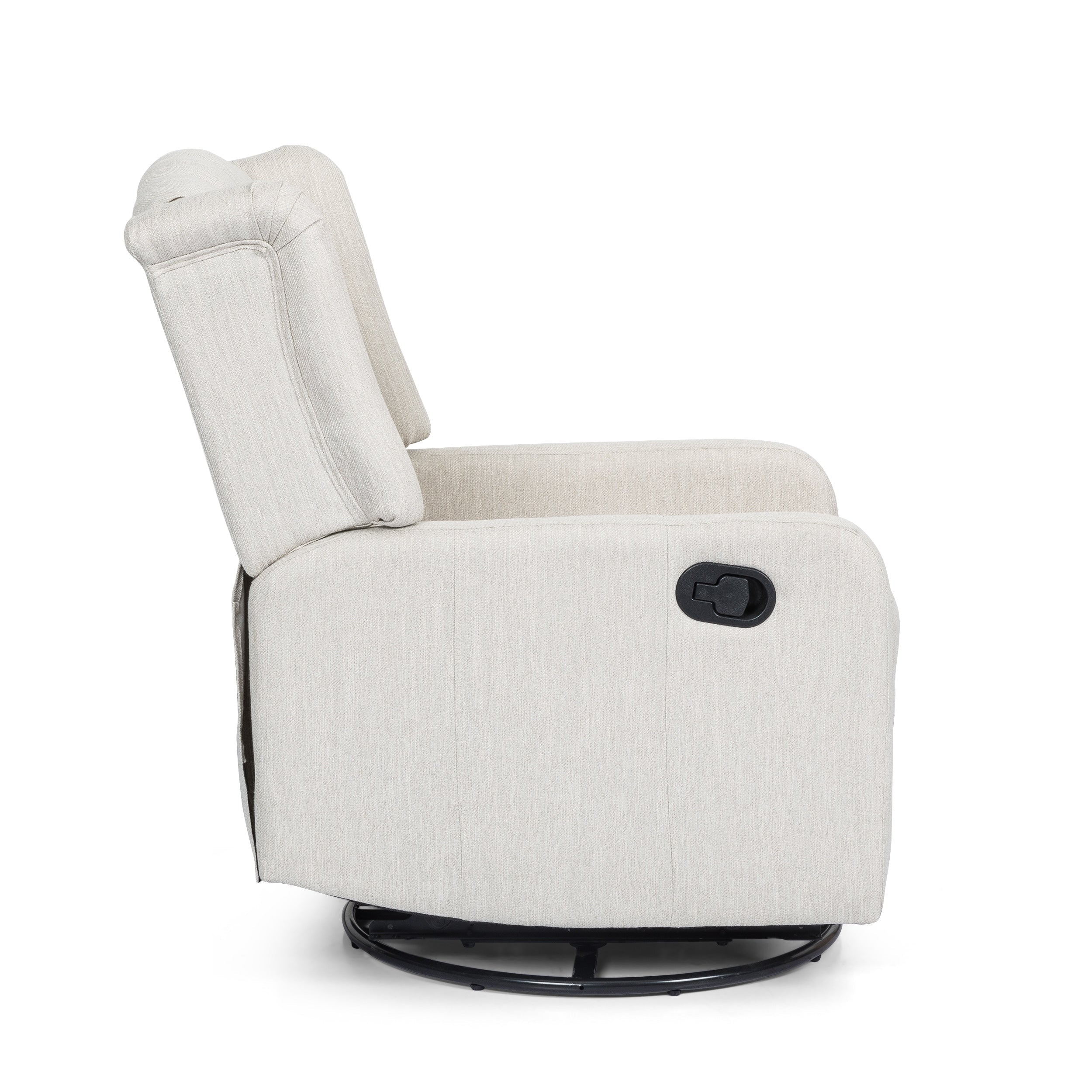 Fauteuil de salon pivotant à 360° de style classique pour salon ou chambre à coucher, inclinable à levier pour la lecture et la détente
