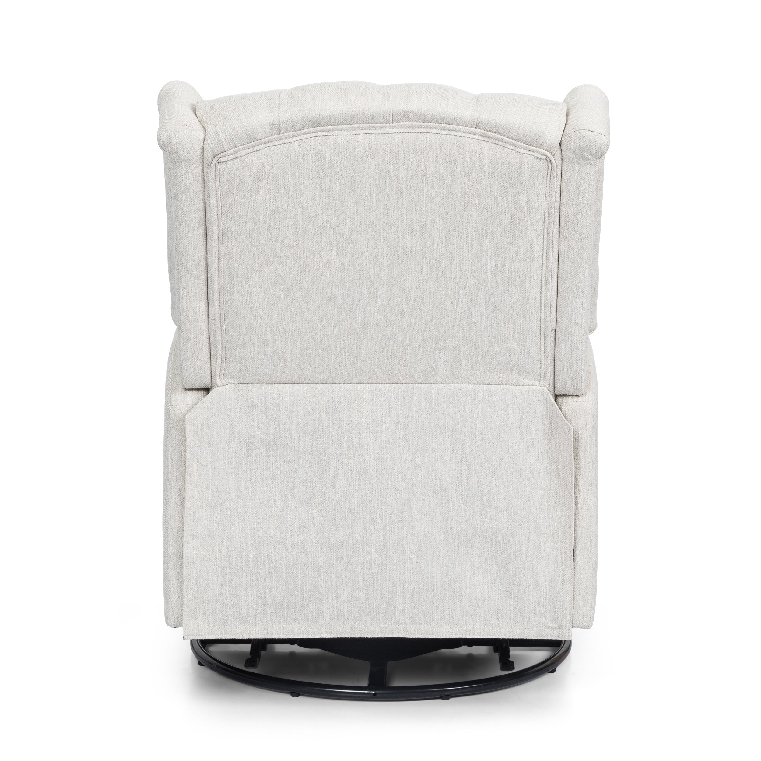 Fauteuil de salon pivotant à 360° de style classique pour salon ou chambre à coucher, inclinable à levier pour la lecture et la détente