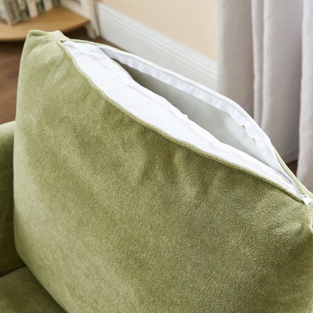 Fauteuil pivotant à 360°, fauteuil tonneau en chenille, fauteuil de salon design incurvé, fauteuil pivotant rembourré pour salon