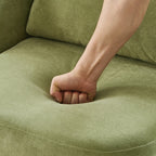 Fauteuil pivotant à 360°, fauteuil tonneau en chenille, fauteuil de salon design incurvé, fauteuil pivotant rembourré pour salon