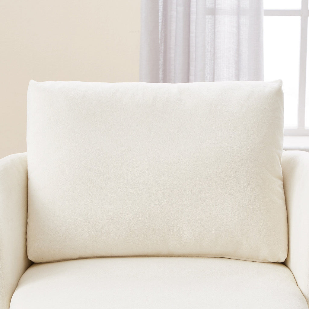 Fauteuil pivotant à 360°, fauteuil tonneau en chenille, fauteuil de salon design incurvé, fauteuil pivotant rembourré pour salon