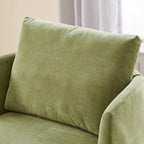 Fauteuil pivotant à 360°, fauteuil tonneau en chenille, fauteuil de salon design incurvé, fauteuil pivotant rembourré pour salon