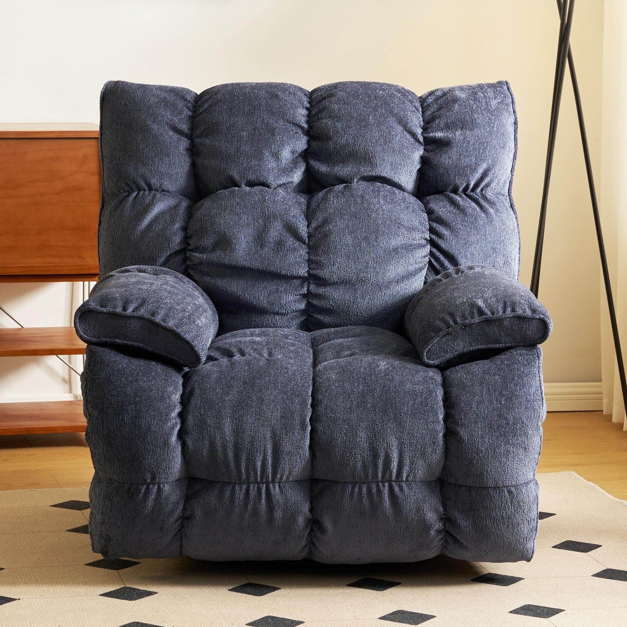 Fauteuil inclinable électrique pivotant à 360°, dossier haut moelleux, siège spacieux, plusieurs positions d'inclinaison pour un confort ultime