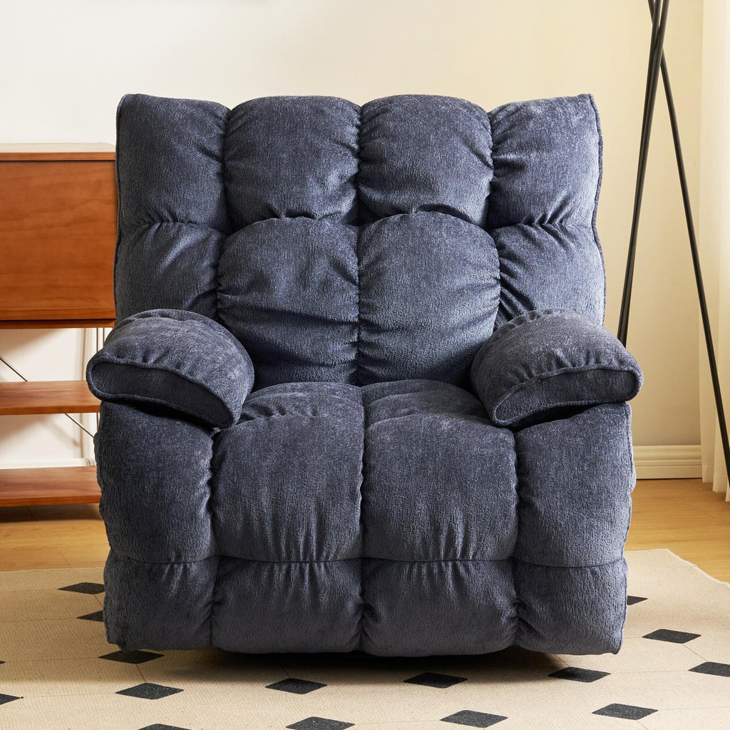 Fauteuil inclinable électrique pivotant à 360°, dossier haut moelleux, siège spacieux, plusieurs positions d'inclinaison pour un confort ultime