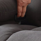 Fauteuil inclinable de massage chauffant pivotant à 360° avec chargement USB, porte-gobelets, rangement latéral et revêtement en polaire moelleux
