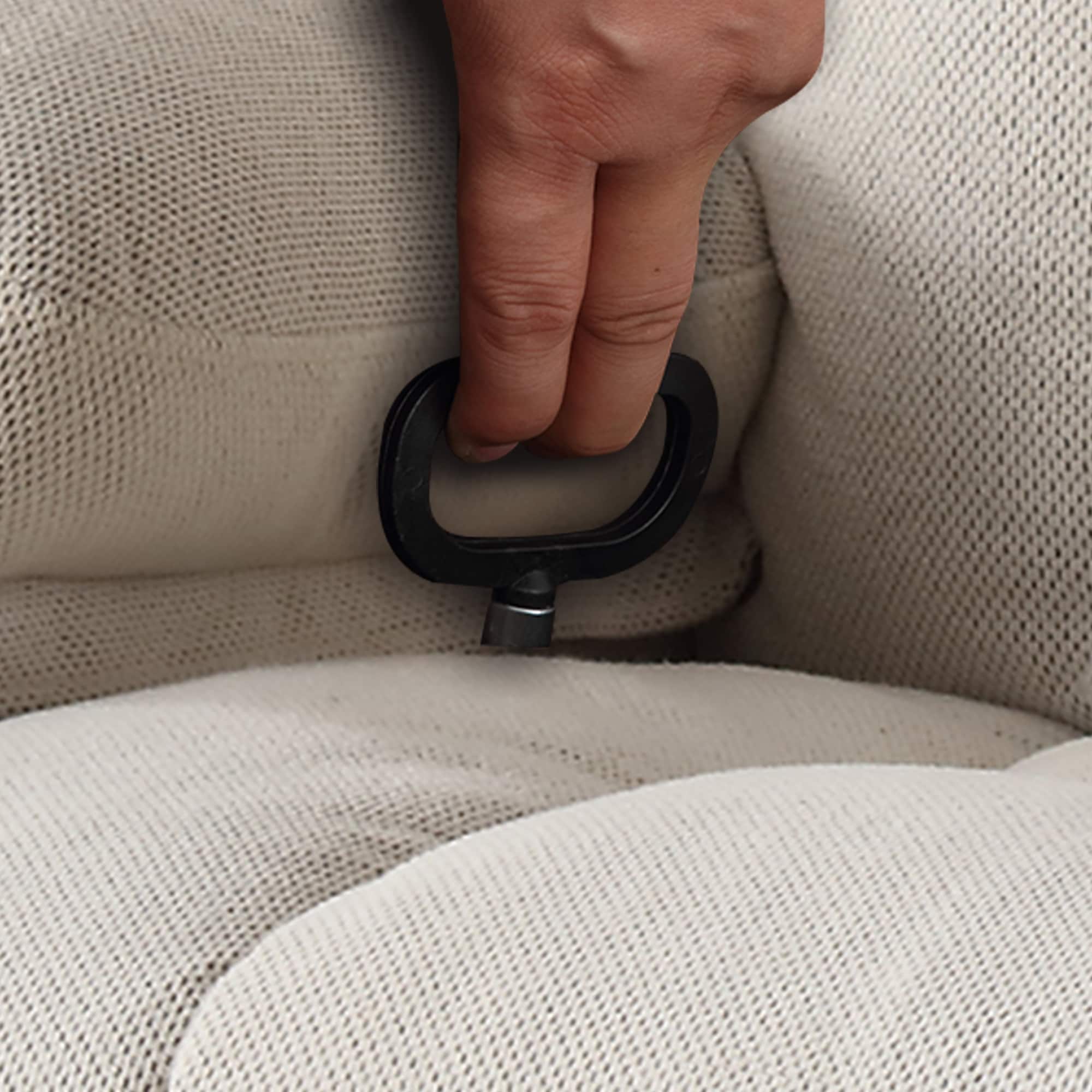 Fauteuil inclinable de massage chauffant pivotant à 360° avec chargement USB, porte-gobelets, rangement latéral et revêtement en polaire moelleux