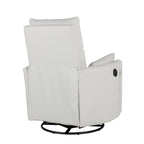 Fauteuil inclinable manuel pivotant à 360° avec dossier réglable et accoudoirs ergonomiques