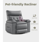 Fauteuils inclinables surdimensionnés pivotants à 360° avec chauffage et massage - Fauteuil inclinable paresseux