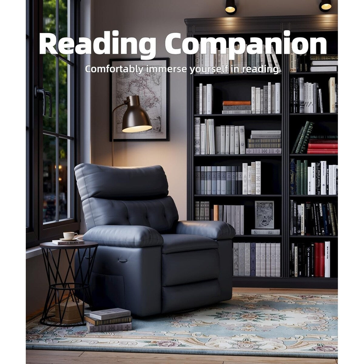 Fauteuils inclinables surdimensionnés pivotants à 360° avec chauffage et massage - Fauteuil inclinable paresseux