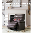 Fauteuils inclinables surdimensionnés pivotants à 360° avec chauffage et massage - Fauteuil inclinable paresseux