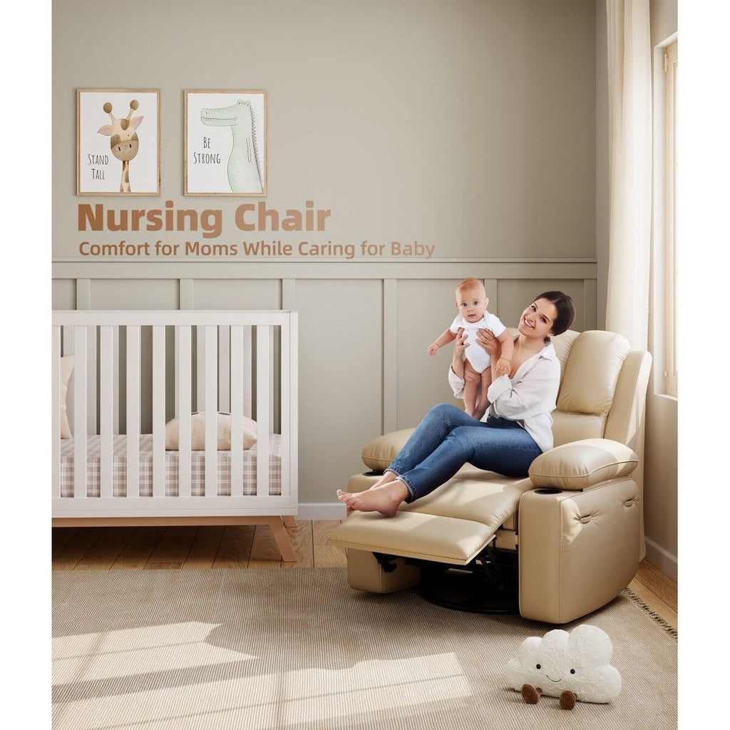 Fauteuils inclinables surdimensionnés pivotants à 360° avec chauffage et massage