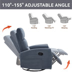 Fauteuil inclinable manuel pivotant à 360° pour salon