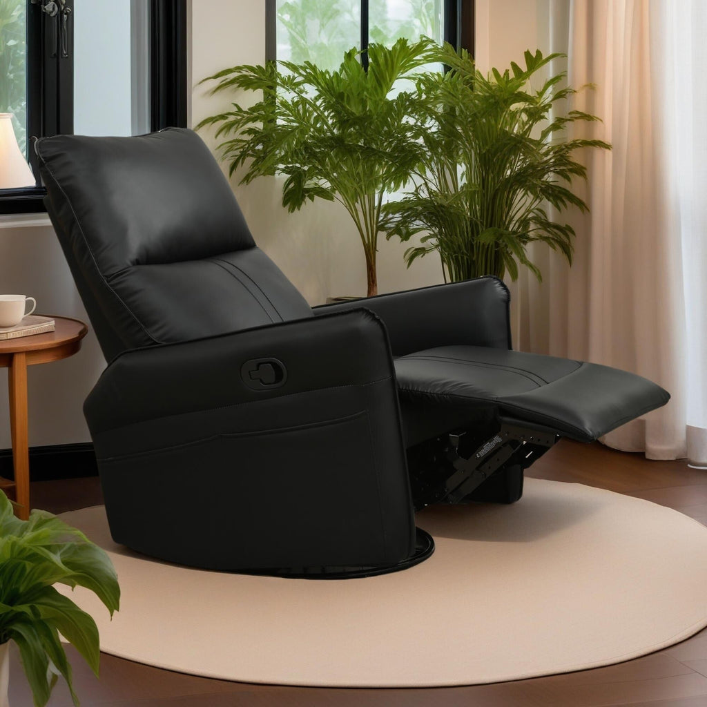 Fauteuil inclinable manuel pivotant à 360° pour salon et chambre à coucher