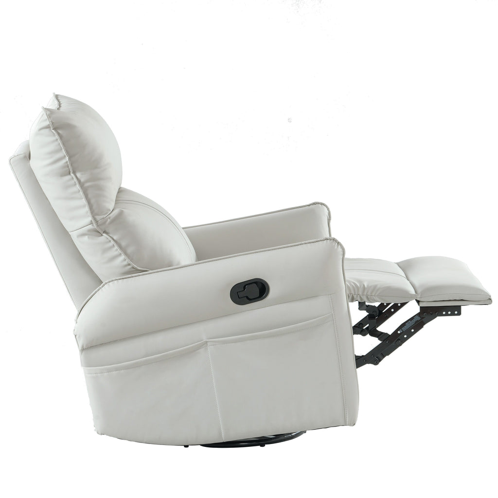 Fauteuil inclinable manuel pivotant à 360° pour salon et chambre à coucher