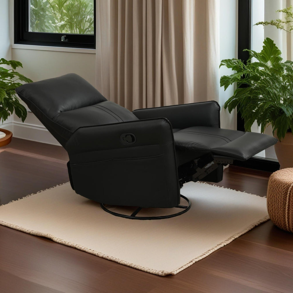 Fauteuil inclinable manuel pivotant à 360° pour salon et chambre à coucher