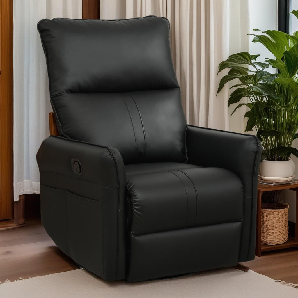 Fauteuil inclinable manuel pivotant à 360° pour salon et chambre à coucher