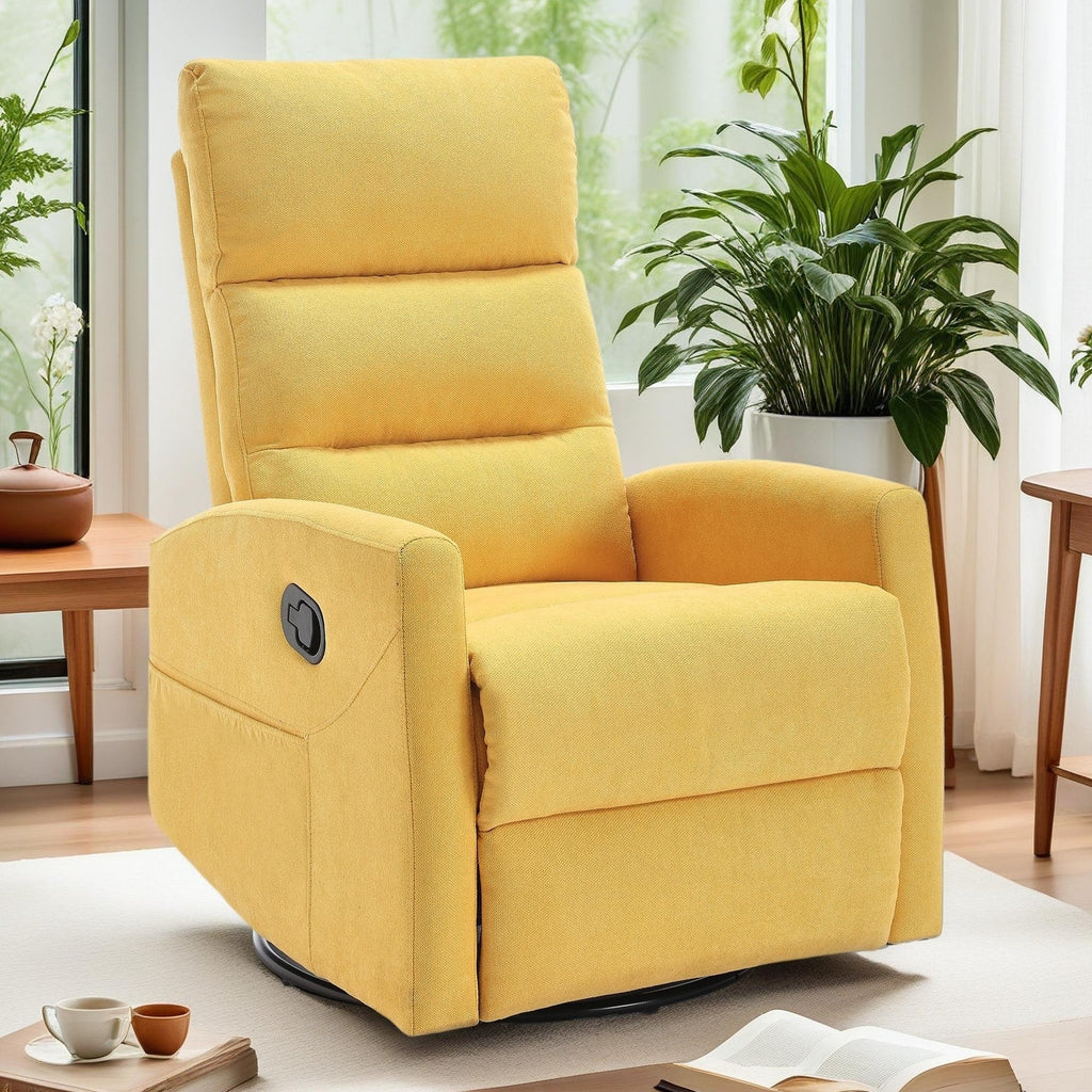 Fauteuil inclinable manuel pivotant à 360° pour salon