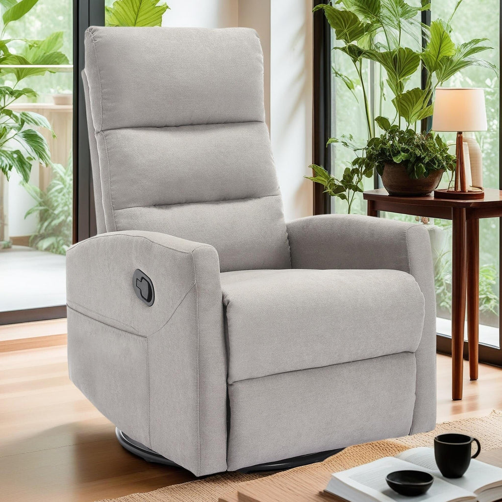 Fauteuil inclinable manuel pivotant à 360° pour salon