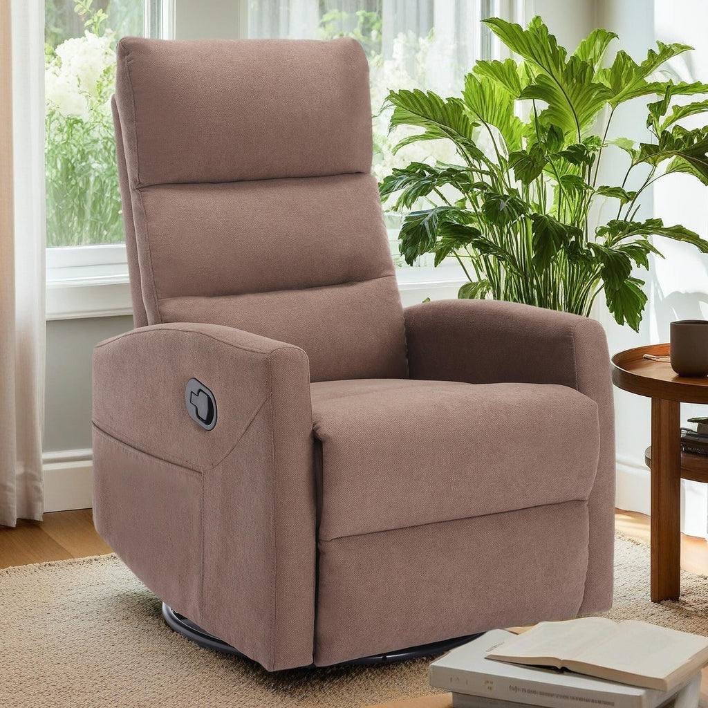 Fauteuil inclinable manuel pivotant à 360° pour salon