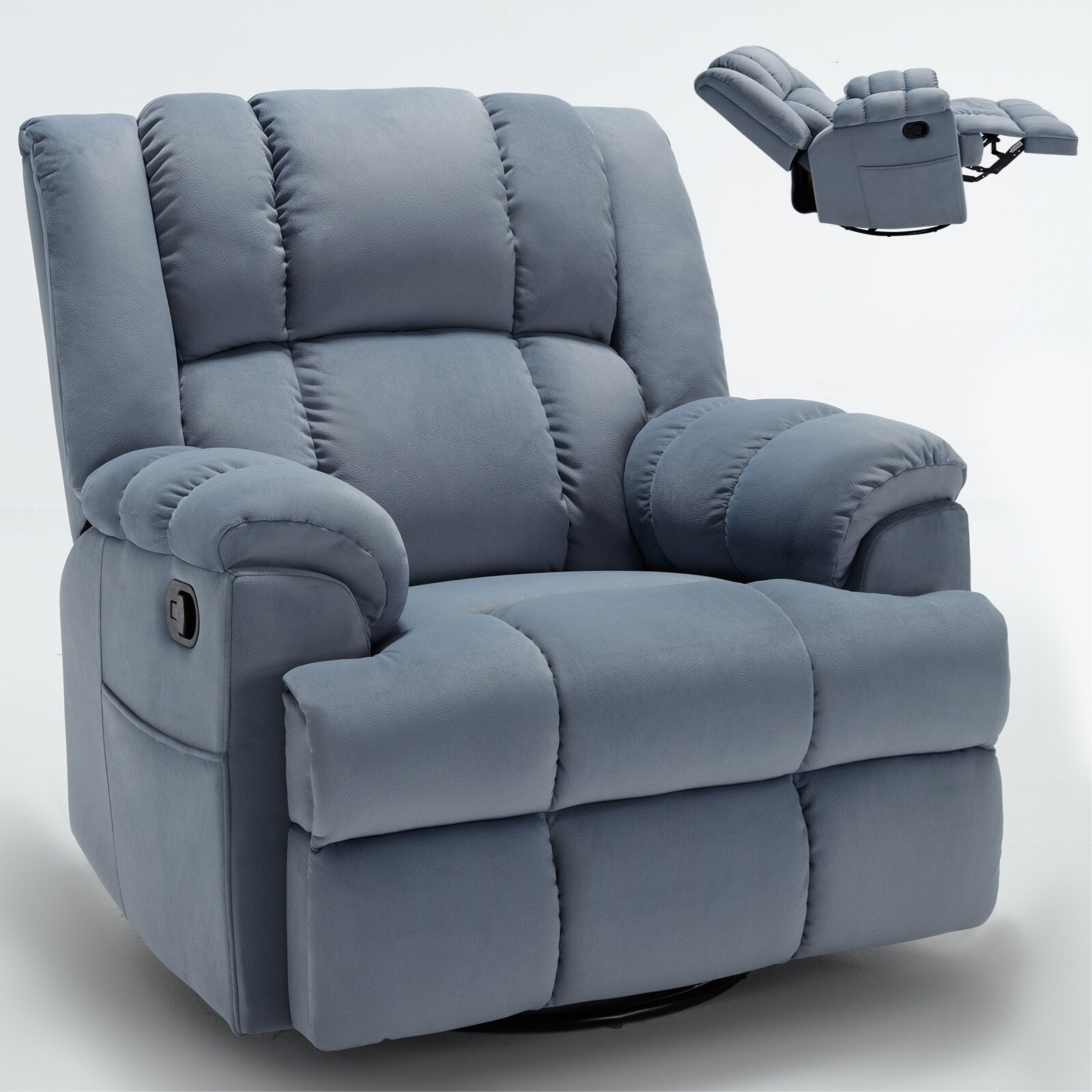 Fauteuil inclinable pivotant à 360° - Confort surdimensionné