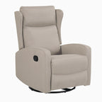 Fauteuil inclinable pivotant à 360° avec dossier réglable sur 3 positions (90°-165°) et mouvement de bascule doux à 30°
