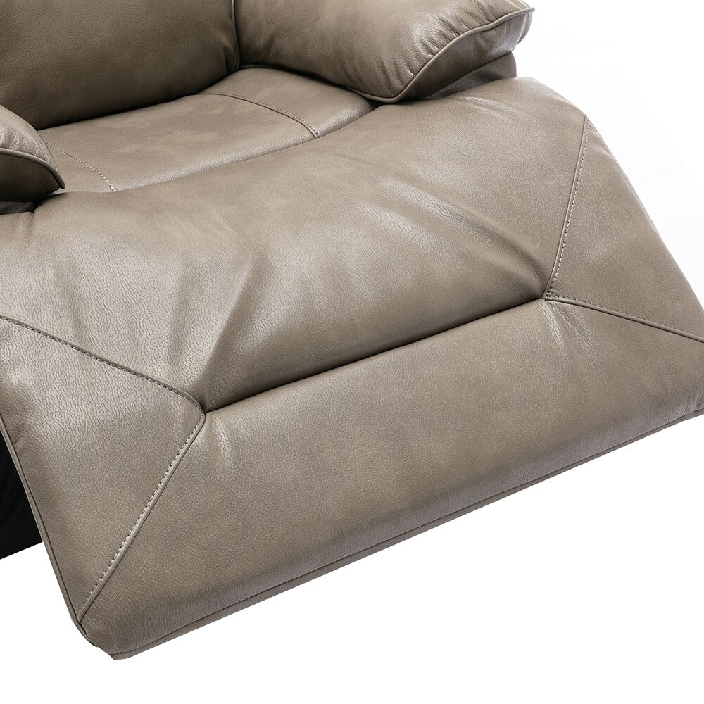 Fauteuil inclinable pivotant à 360° avec lumières LED, fauteuil multimédia manuel