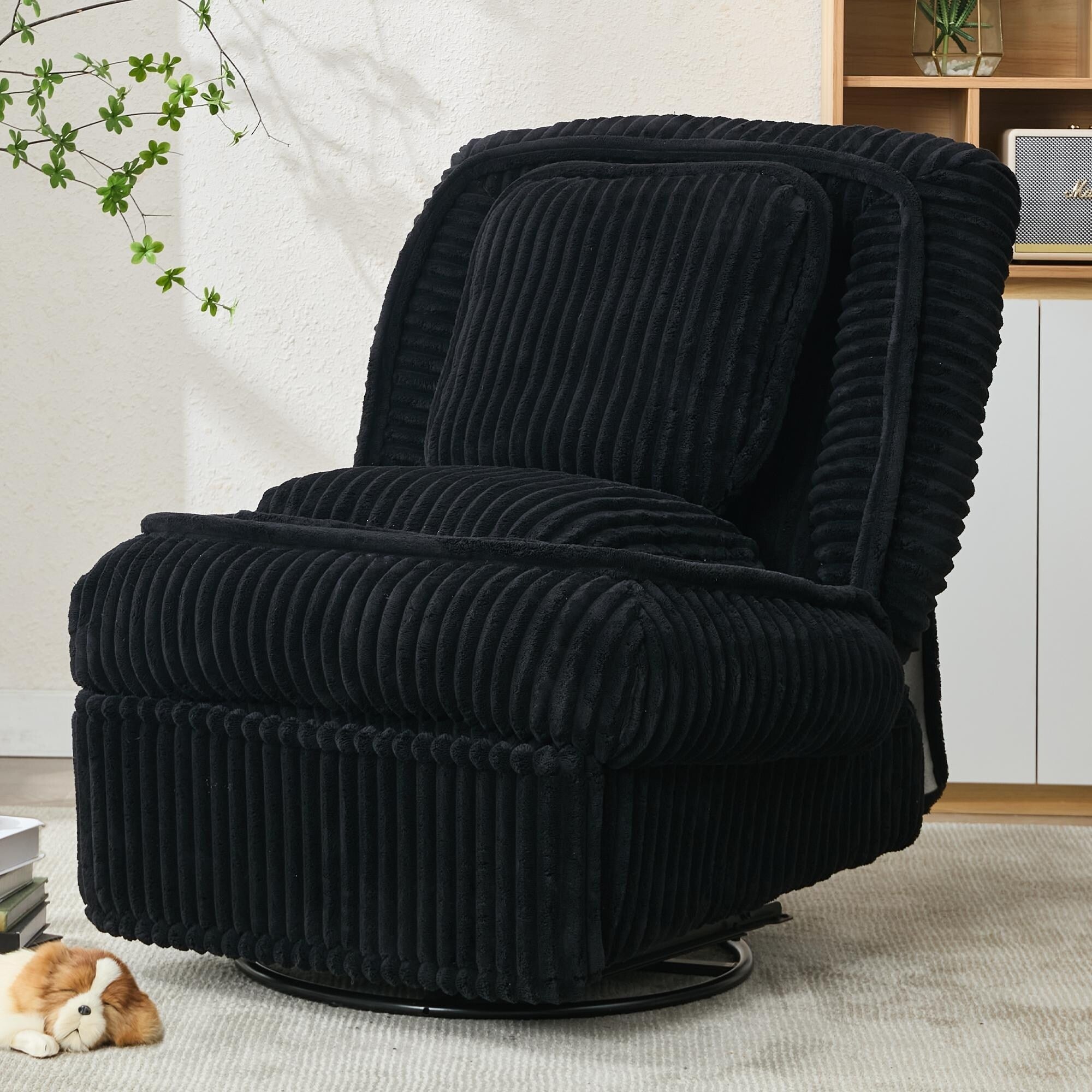 Canapé simple pivotant à 360°, canapé inclinable, fauteuil à bascule manuel sans accoudoirs, salon, bureau