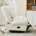 Canapé simple pivotant à 360°, canapé inclinable, fauteuil à bascule manuel sans accoudoirs, salon, bureau