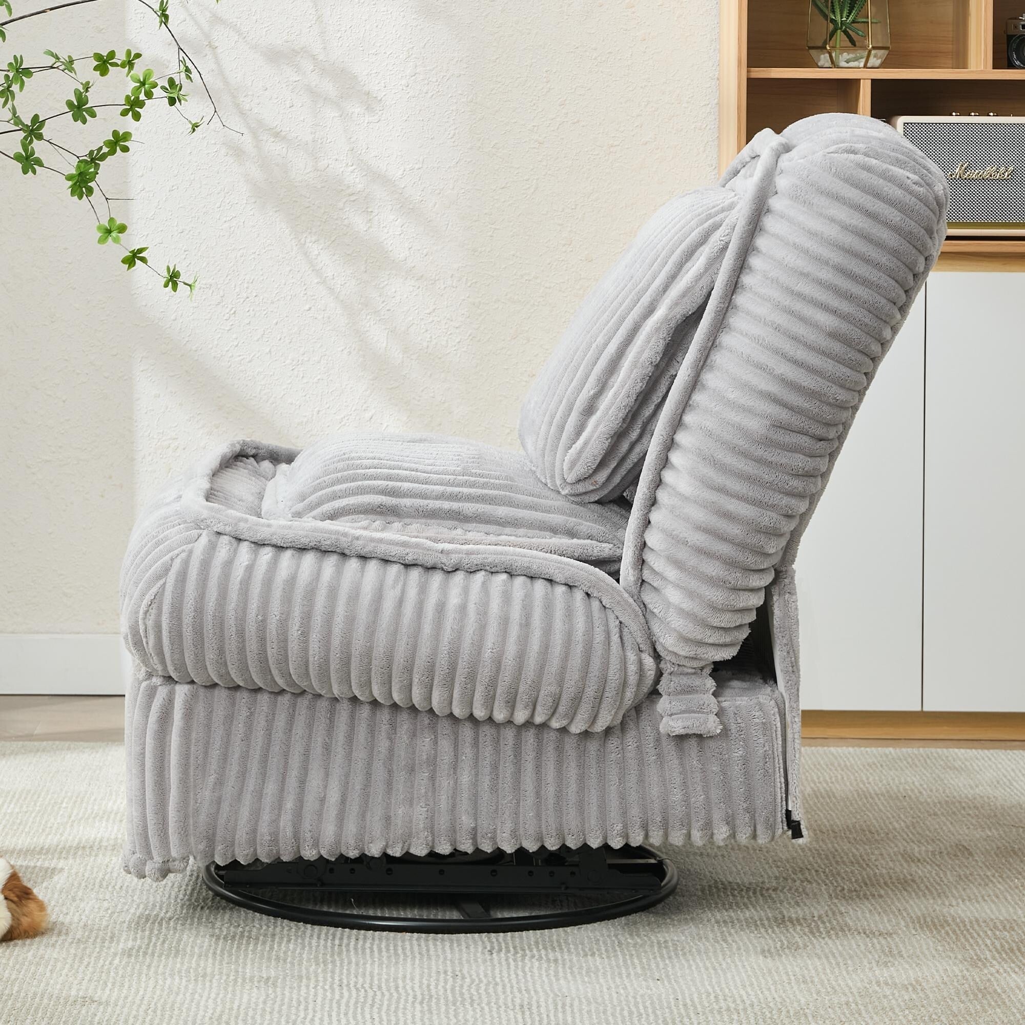 Canapé simple pivotant à 360°, canapé inclinable, fauteuil à bascule manuel sans accoudoirs, salon, bureau