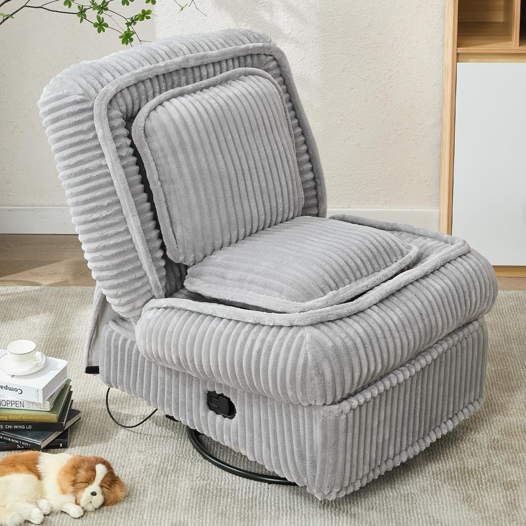 Canapé simple pivotant à 360°, canapé inclinable, fauteuil à bascule manuel sans accoudoirs, salon, bureau