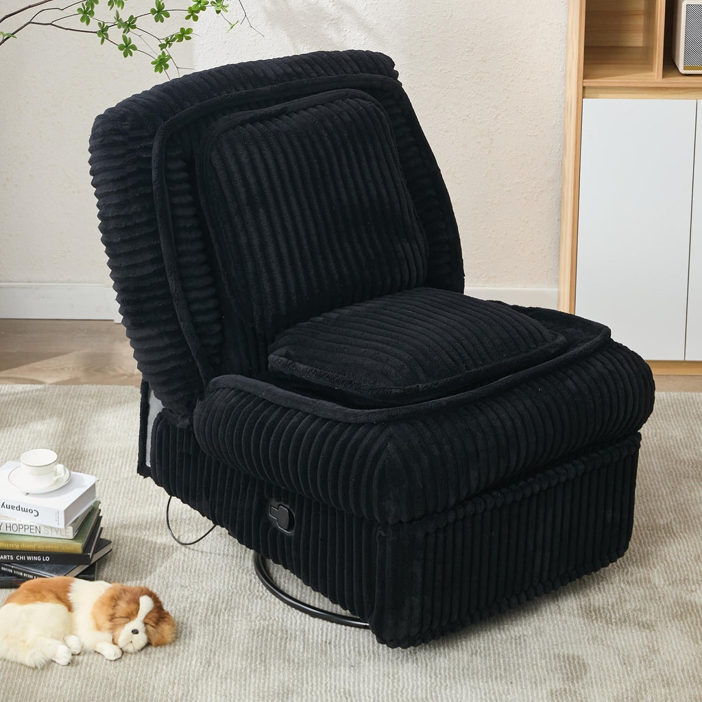 Canapé simple pivotant à 360°, canapé inclinable, fauteuil à bascule manuel sans accoudoirs, salon, bureau