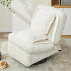 Canapé simple pivotant à 360°, canapé inclinable, fauteuil à bascule manuel sans accoudoirs, salon, bureau