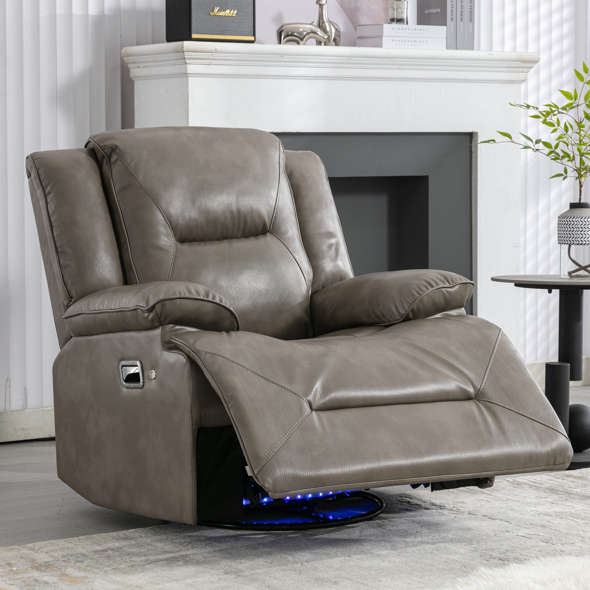Fauteuil inclinable pivotant et basculant à 360° pour home cinéma