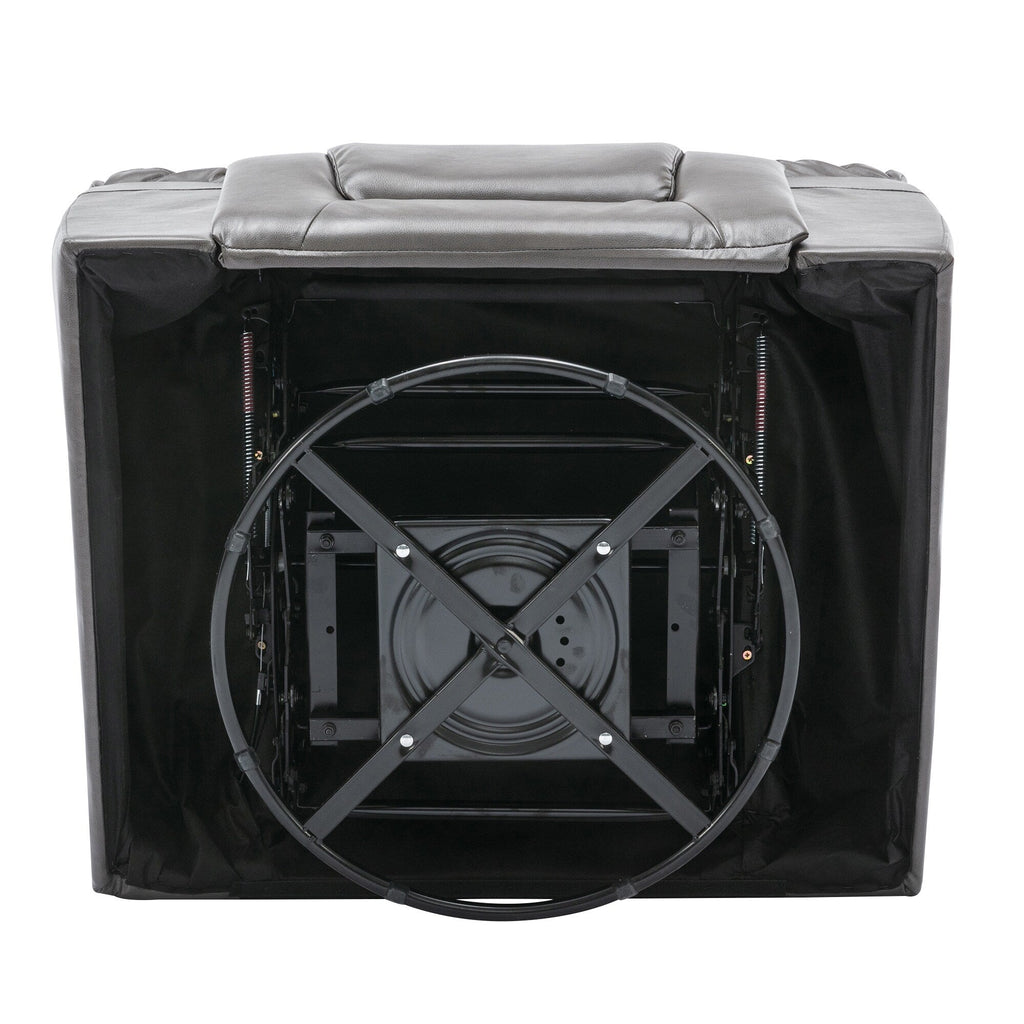 Fauteuil inclinable pivotant et basculant à 360° pour home cinéma