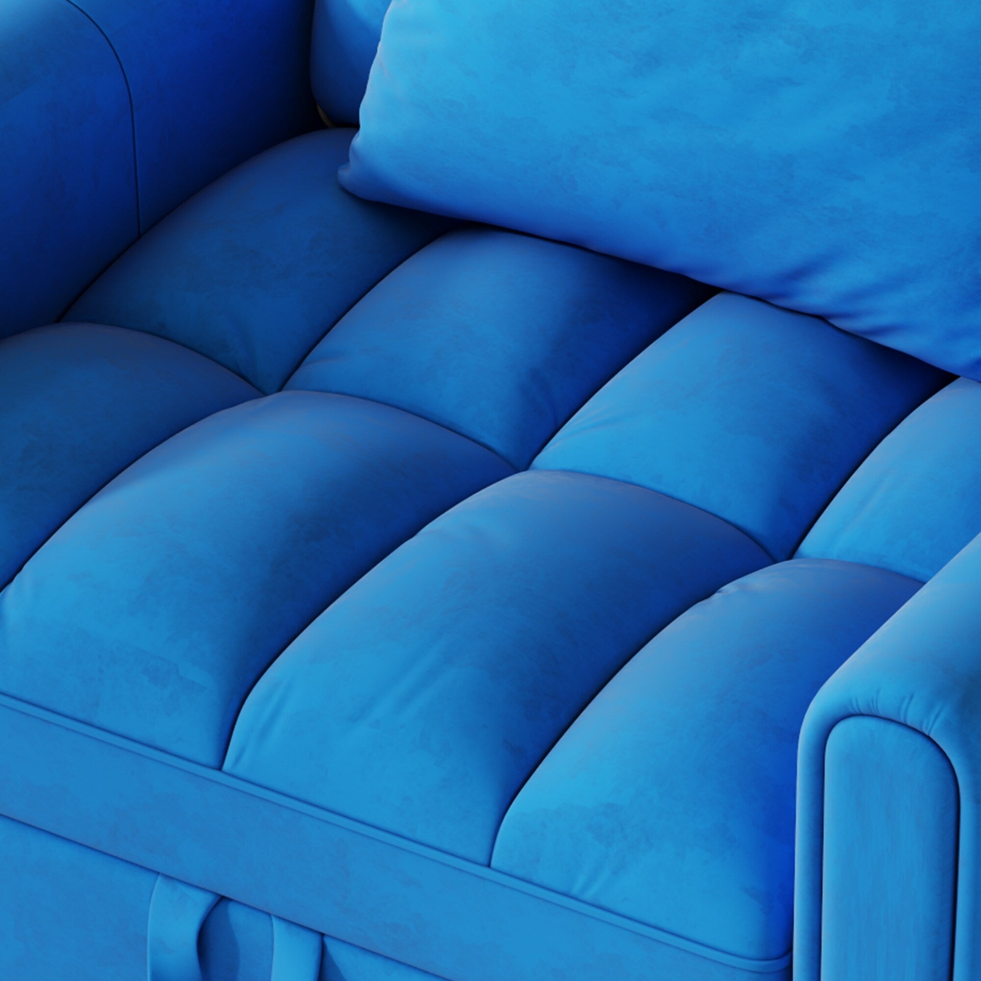 Canapé-lit pliable de grande taille de 38,2 pouces, canapé simple en velours moderne, canapé-lit avec dossier réglable