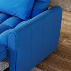 Canapé-lit pliable de grande taille de 38,2 pouces, canapé simple en velours moderne, canapé-lit avec dossier réglable