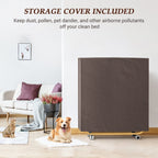 Lit pliant 38'' avec matelas, lit pliable portable avec housse de rangement