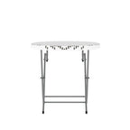 Ensemble de bistrot pliant 3 pièces en rotin PE pour intérieur/extérieur