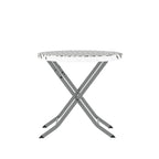 Ensemble de bistrot pliant 3 pièces en rotin PE pour intérieur/extérieur