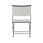 Ensemble de bistrot pliant 3 pièces en rotin PE pour intérieur/extérieur