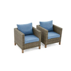 Ensemble de sièges d'extérieur pour 4 personnes avec coussins