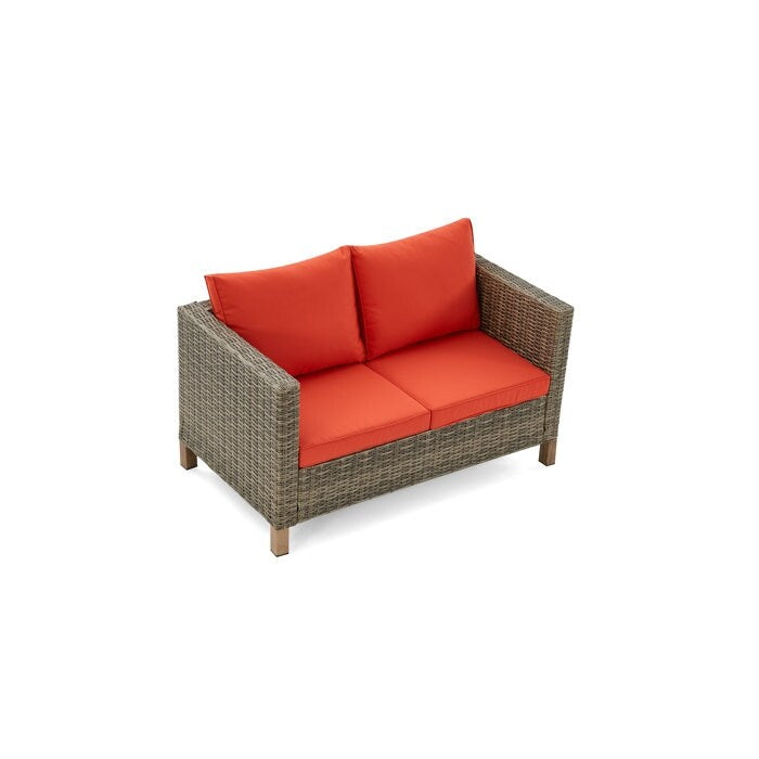 Ensemble de sièges d'extérieur pour 4 personnes avec coussins