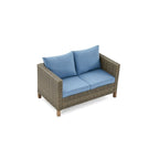 Ensemble de sièges d'extérieur pour 4 personnes avec coussins