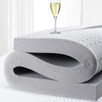 Surmatelas en mousse à mémoire de forme gel Queen de 4 pouces, rafraîchissant et doux, soulageant la pression, CertiPUR