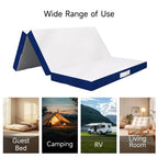 Matelas en mousse à mémoire de forme rafraîchissante à trois volets de 4 pouces