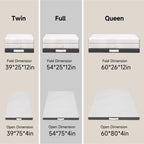 Matelas en mousse à mémoire de forme rafraîchissante à trois volets de 4 pouces