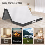 Matelas en mousse à mémoire de forme rafraîchissante à trois volets de 4 pouces