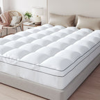 Housses de matelas en mousse à mémoire de forme blanches de 4 pouces